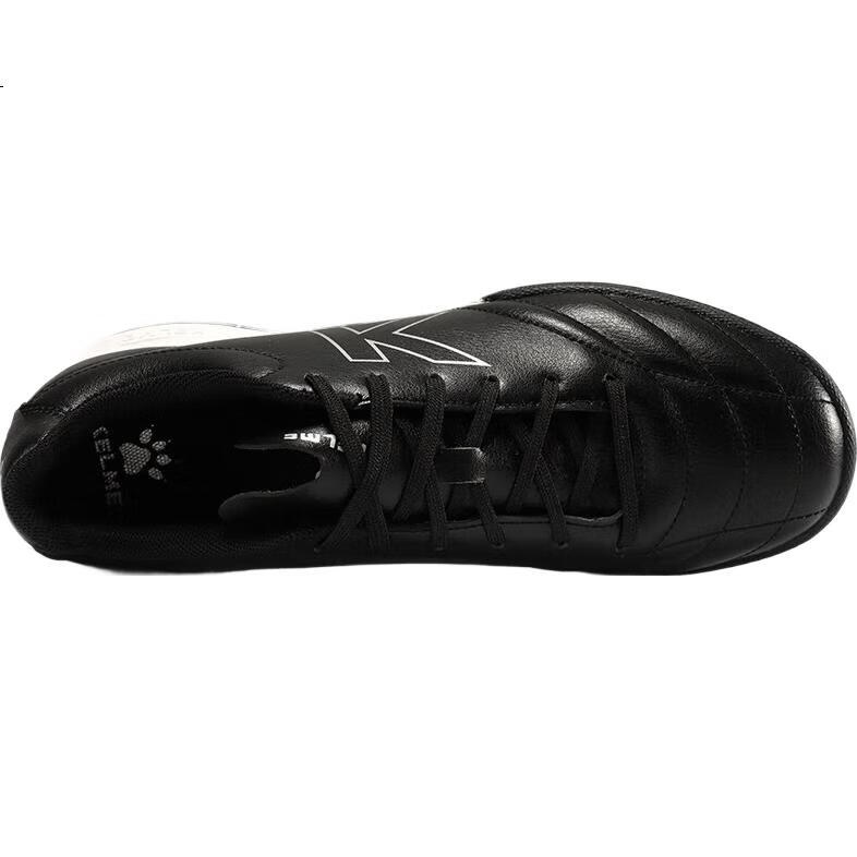 Футбольные бутсы KELME TF для мужчин и подростков, дышащие, нескользящие, профессиональные тренировочные бутсы для футбола, черные, размер 34