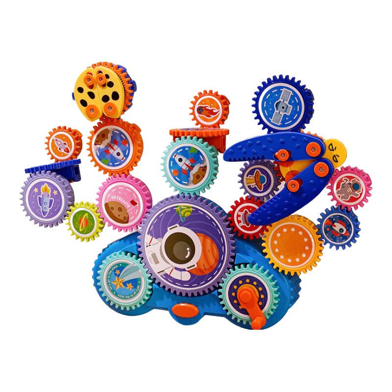 TAOTAOTIANCAI Versatile Electric Gear Building Blocks DIY Educational Toy for Boys, Assembly for Ages 3-6, Birthday Gift, Creative