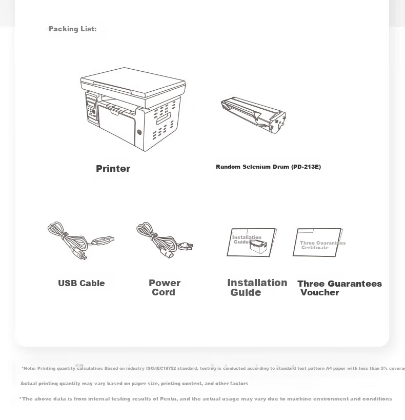 PANTUM M6202W Laser Multifunction Printer, Wireless Home Mobile Phone, Study Document Copying, Student Homework Printer (Print/copy/scan) 19