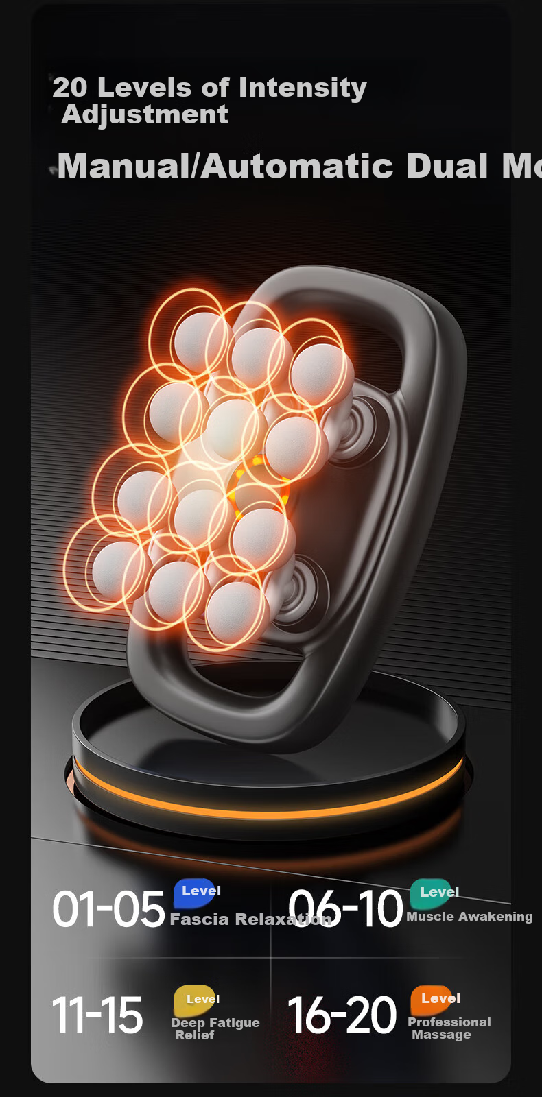 KONKA [Mid-Autumn Festival Gift] Twelve-Head Fully Automatic Massage Gun with Fascia, Full Body Massager, Leg Massager, Cervical And Calf Muscle Massager, Waist Massager, Multi-Head Neck And Fascia Device for Girlfriend 9