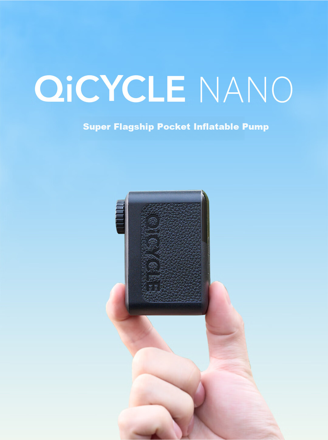 QiCYCLE NANO Road Bike Bicycle Cycling Inflator Pump LED Mini Portable Air Pump Electric Cycling Pump 3