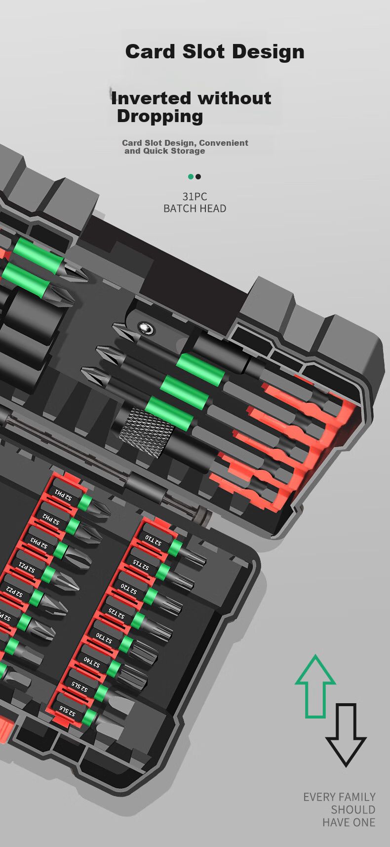 Baolian Screwdriver Set with Strong Magnet, Phillips, Flathead, Hex, Torx, 31 Pieces S2 Alloy Steel 7