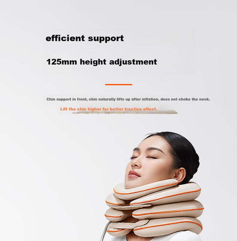 Keepfit Cervical Traction Device, Home Inflatable Neck Support, Massage Corrector, Neck Pillow, Spine Airbag Support, Fixed Neck Protector, Chin Rest, BI Mid-Autumn Festival Gift for Parents 9