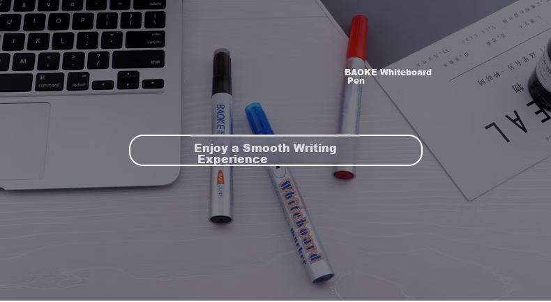 BAOKE MP320 Office Meeting Teaching Whiteboard Marker, Erasable And Easy to Erase, Red, 10 Pieces/box 3
