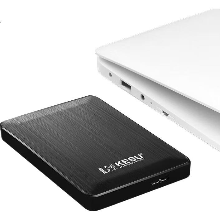 Портативный внешний жесткий диск KESU, 500 ГБ, USB 3.0, стильный черный, 2,5 дюйма, для резервного копирования файлов и фотографий, внешний накопитель