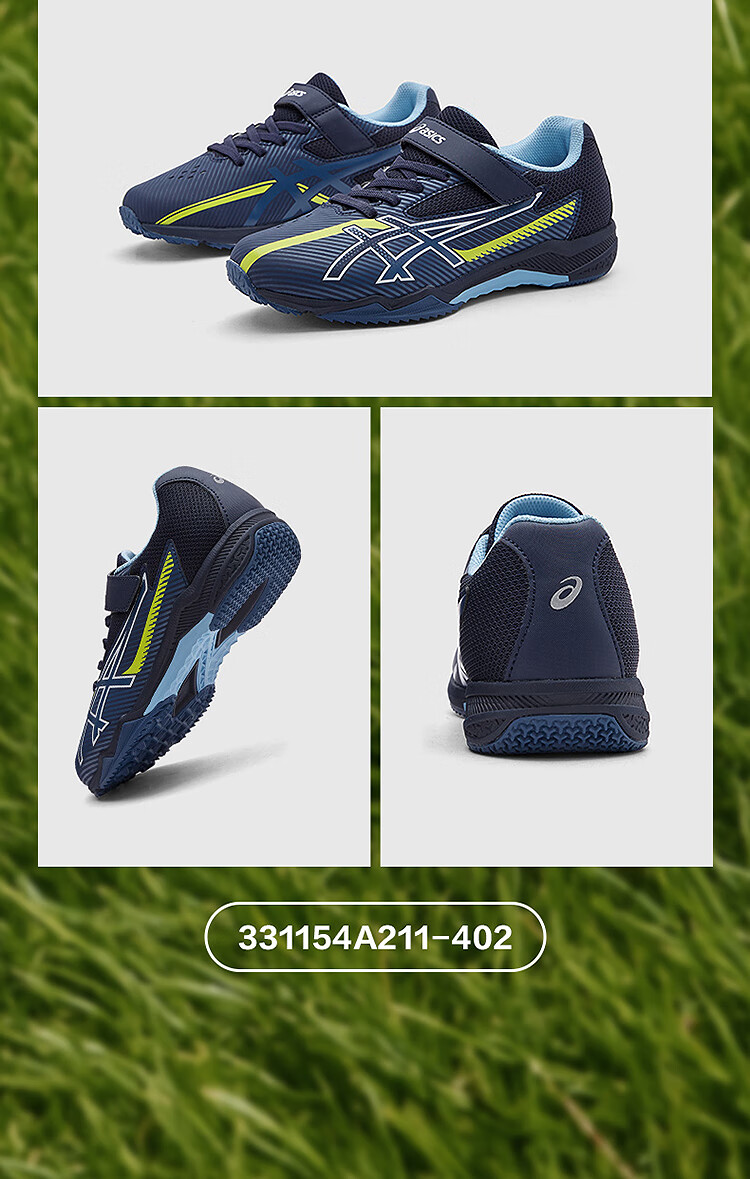 Asics Children's Shoes, 2025 New Boys And Girls Sports Shoes, Kids' Physical Test Training Running Shoes with Velcro 7