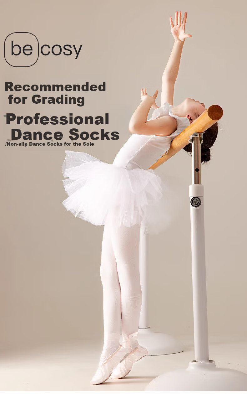 Bingxuemumian Children's Dance Tights, Thin Spring And Summer Style, Non-Slip Pantyhose, White Stockings, Anti-Snagging, for Girls' Dancing Socks 1