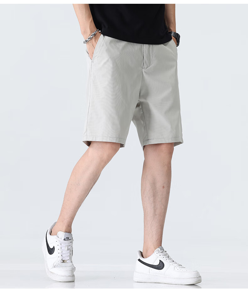 MARK FAIRWHALE Ice Silk Cooling Five-Point Shorts for Men, 2026 Summer New Loose Casual Pants, Trendy Quick-Dry Shorts for Me 15