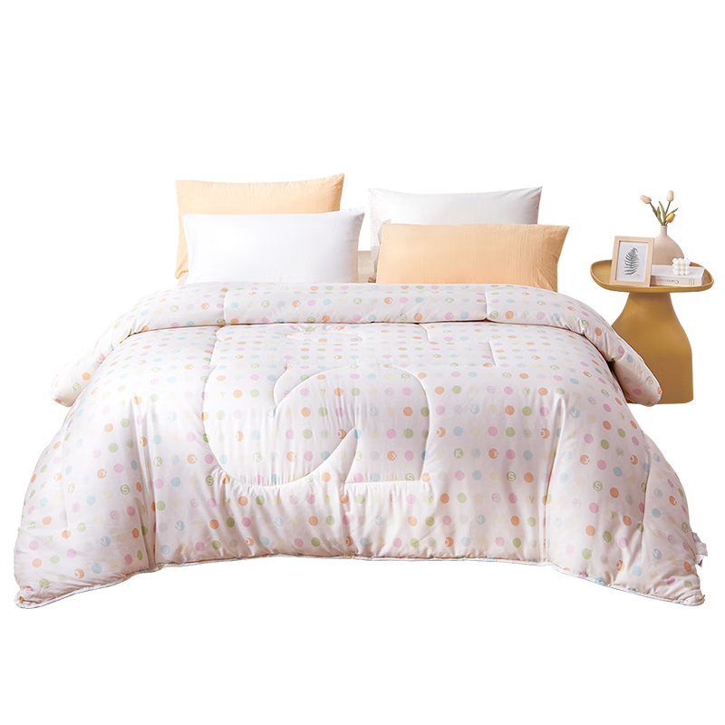 Fuanna Kids Pure Cotton Antibacterial 30% Soybean Fiber Quilt Spring and Autumn Quilt 3.1 lbs 152*210cm