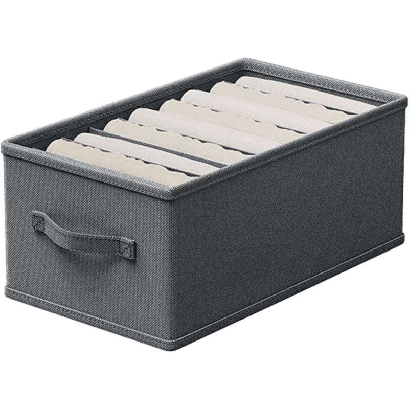 JEKO&JEKO Clothes and Pants Storage Box Wardrobe Organizer Divider Jeans Storage Box 9-Compartment Gray