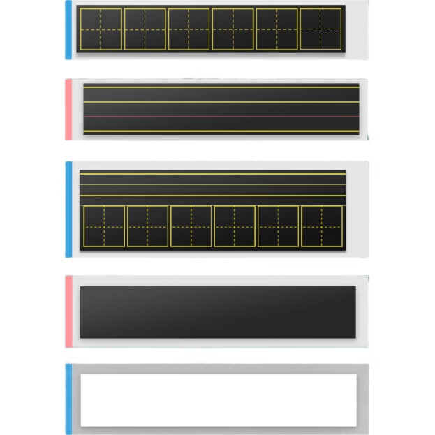 Магнитная меловая доска AUCS, сетка, для обучения, 90x15 см, 2 шт.