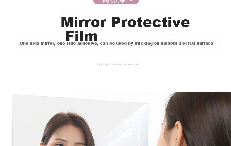 Jiashigao Acrylic Soft Mirror, Self-Adhesive Wall-Mounted Mirror, Bathroom Mirror, Dressing Mirror, Makeup Mirror, 4-Piece Set, Full-Length Mirror for Bathroom 21