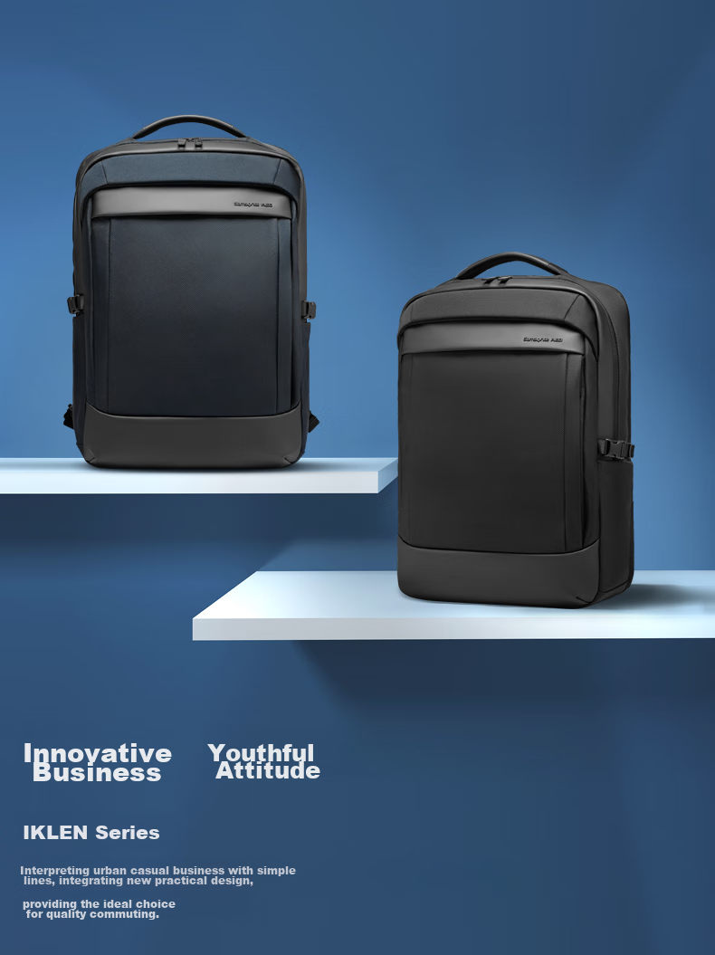 Xinxiuli Business Commute Backpack, Laptop Bag, 15.6-Inch Men's Backpack, Multifunctional Large Capacity, Eco-Friendly Antibacterial HS8 1