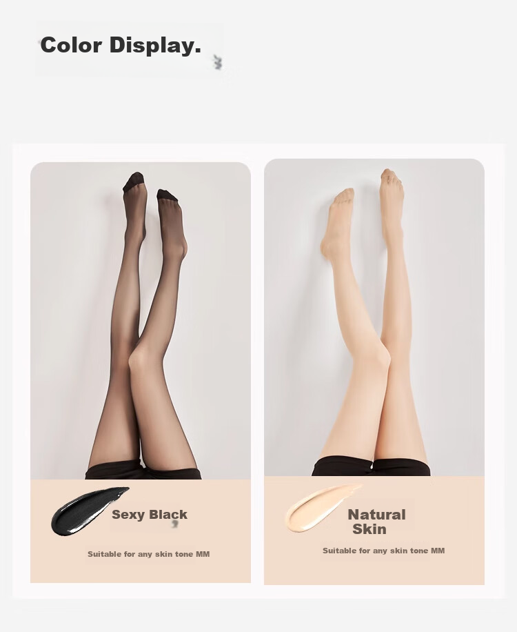 JOAE [Ultra-Thin Any-Cut] Summer 0D Pineapple Silk Stockings for Women, Nude Anti-Snagging Pantyhose, Sexy Sheer Tights 14