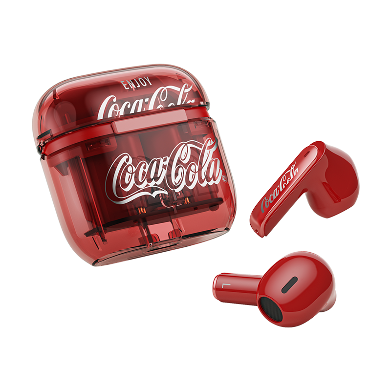 Coca-Cola T36S Bluetooth Semi-In-Ear True Wireless Earbuds Gaming Sports Running Earphones Long Battery Life Comfortable Fit 2026 Latest Model Gift for Men, Women, and Students