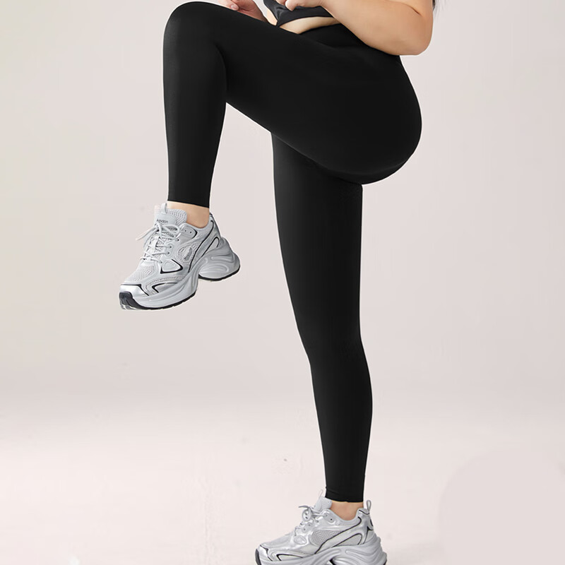 LangSha Plus Size Sharkskin Pants for Women Spring and Autumn Thin Style, High Waist, Non-Slip Crotch, Leggings for Overweight 200 Jin, Yoga Pants