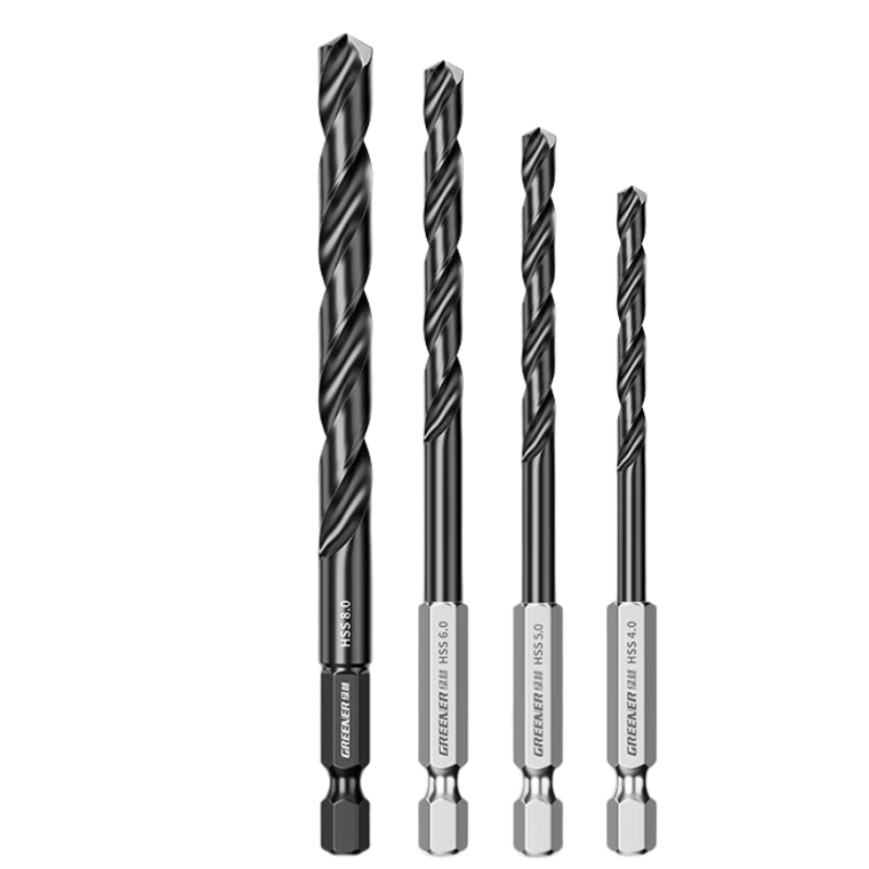 GREENER Hex Shank Twist Drill Bit with Cobalt for Stainless Steel, High Hardness Metal Steel Hand Drill Chuck