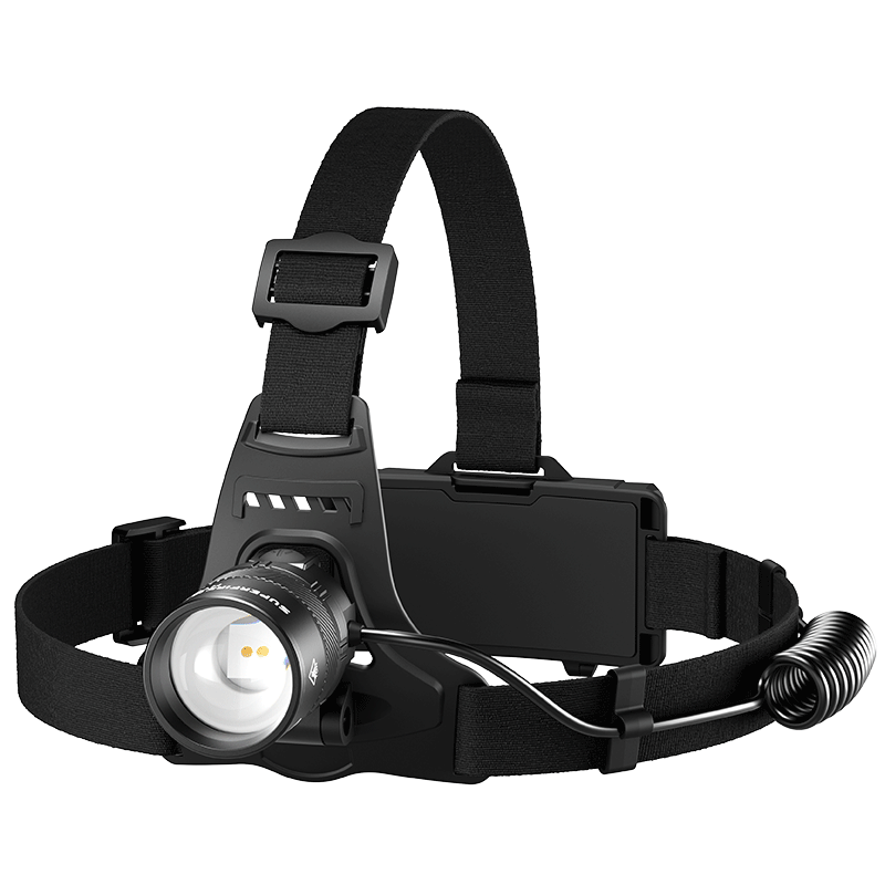 SupFire Headlamp High Brightness Long Battery Life Head-Worn Lighting Yellow White Light Outdoor Night Fishing Waterproof Zoom Mining Lamp