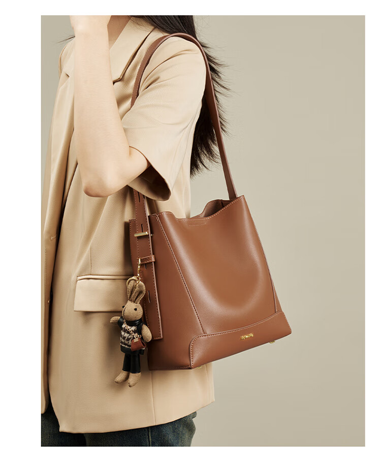 Aokang Women's Trendy Bucket Handbag Luxury Crossbody Shoulder Bag Birthday New Year Gift for Girlfriend Wife 5