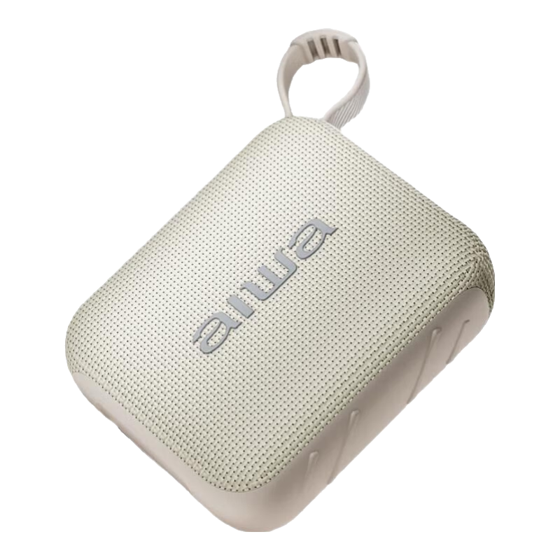 Aiwa AH-17 Mini Bluetooth Speaker with USB and TF Card Support, Portable Wireless Player for Home, Outdoor, and Square Dance, White