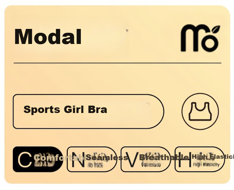 Modaier Girls' Seamless Bra for Puberty, Training Bra for Middle And High School Students, White 1