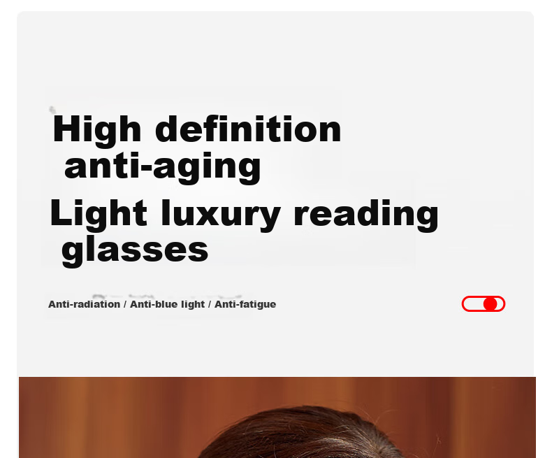 Pulais Reading Glasses for Women, Imported Ultra-Light Anti-Aging Blue Light Blocking High Definition Premium Comfortable Presbyopic Glasses 9041 250 Degrees 6