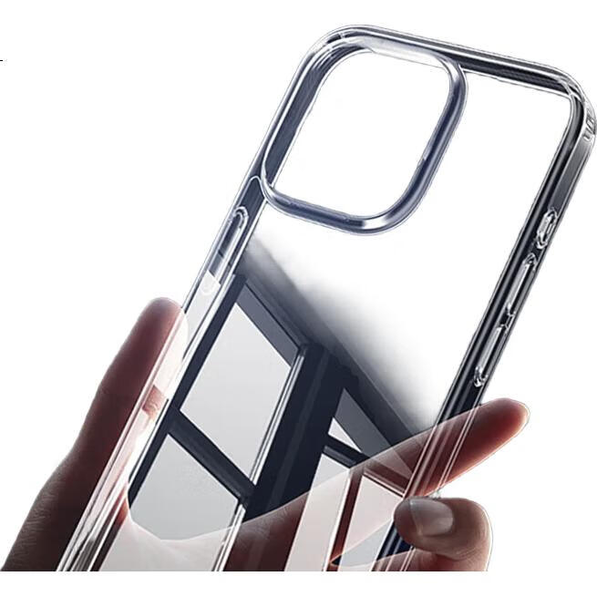 Чехол для iPhone 15 Pro Max KOOLIFE, прозрачный, противоударный, простой стиль, из ПК+ТПУ, с защитой от падения