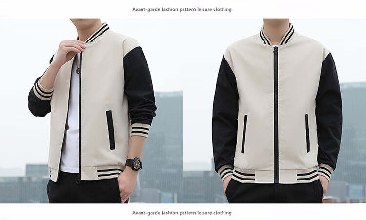 TUCANO Men's Spring Autumn Baseball Collar Casual Jacket Sport Comfortable Fashion Top Green 4XL 11