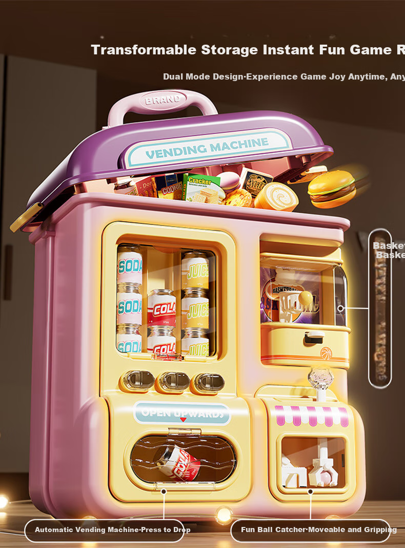 Kakabeier Children's Toy for Boys And Girls Aged 3-6, Transformable Double-Sided Realistic Cash Register, Multifunctional Birthday Gift for Pretend Play 3