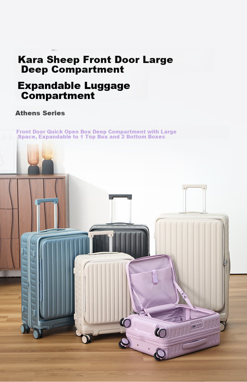 KALA·Y [Jiang Qinqin Endorsed] Luggage, 28-Inch Large Capacity, Front-Opening Lid, Expandable Capacity, for International Travel And Study Abroad, Check-In Suitcase 1