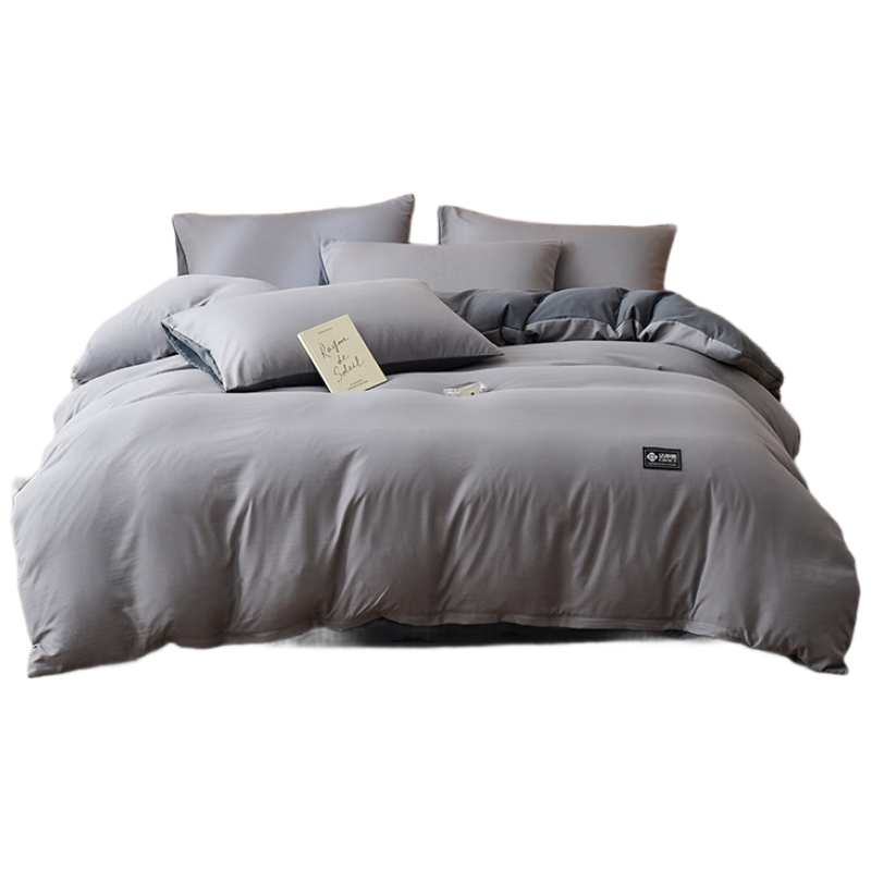 Grace 10A Antibacterial Skin-Friendly Four-Piece Bedding Set for 1.2/1.5 Meter Beds Including Bed Sheet, Pillowcases, Duvet Cover 150*200cm