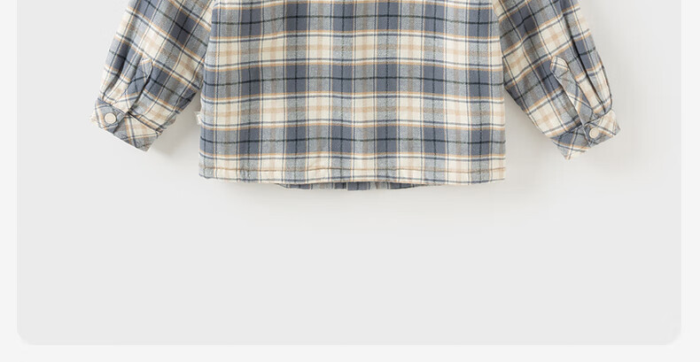 David Bella Boys' Autumn Winter Plaid Shirt Fleece Lined Jacket for Older Kids 7