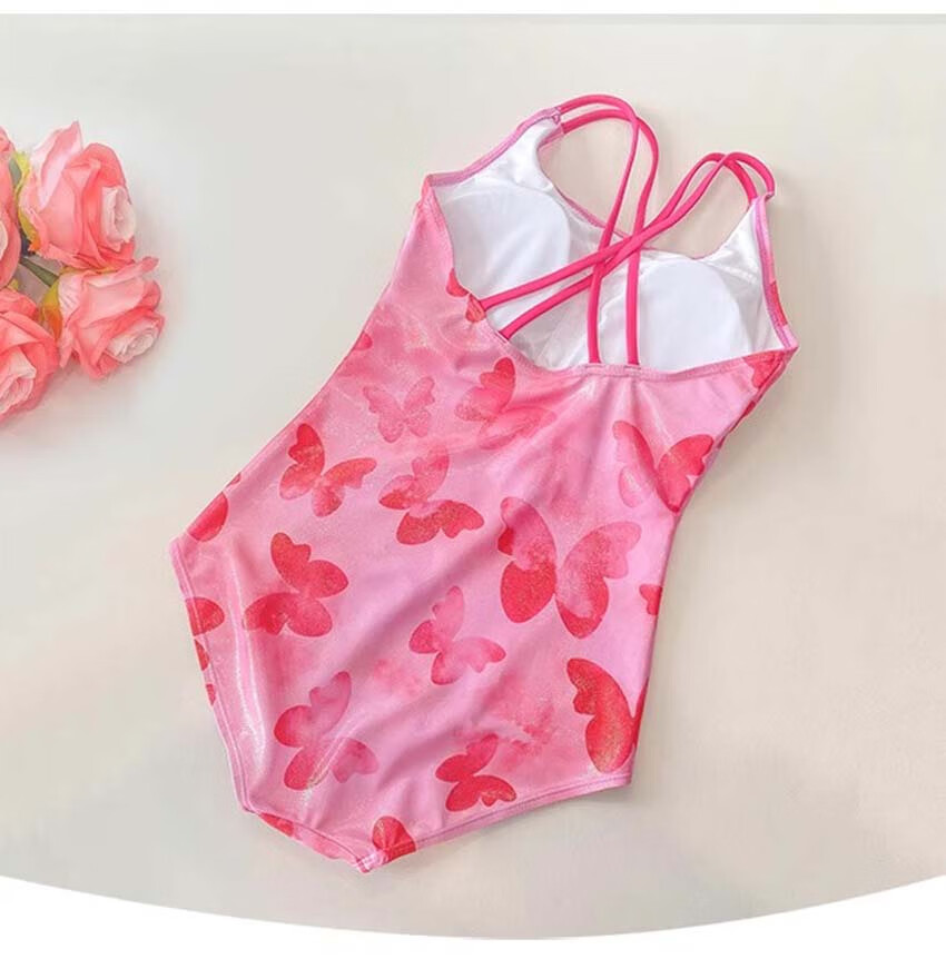 Barbie Women's Competitive Swimsuit One-Piece Triangle Sexy Printed Backless Swimwear for Professional Training in Swimming Pools 14