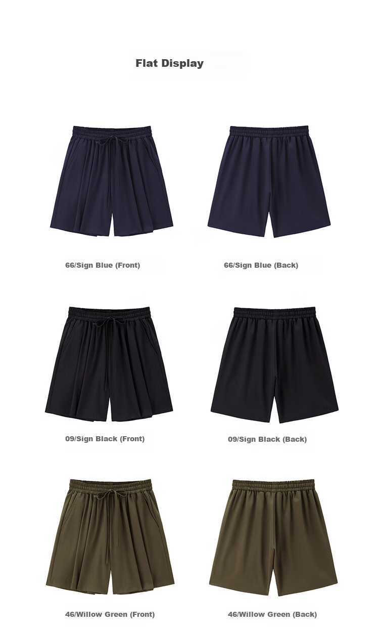 Giordano Women's Casual Shorts, Summer New Style, Pleated Lightweight Pants, Elastic Waist Wide-Leg Shorts for Women, 05405308 18