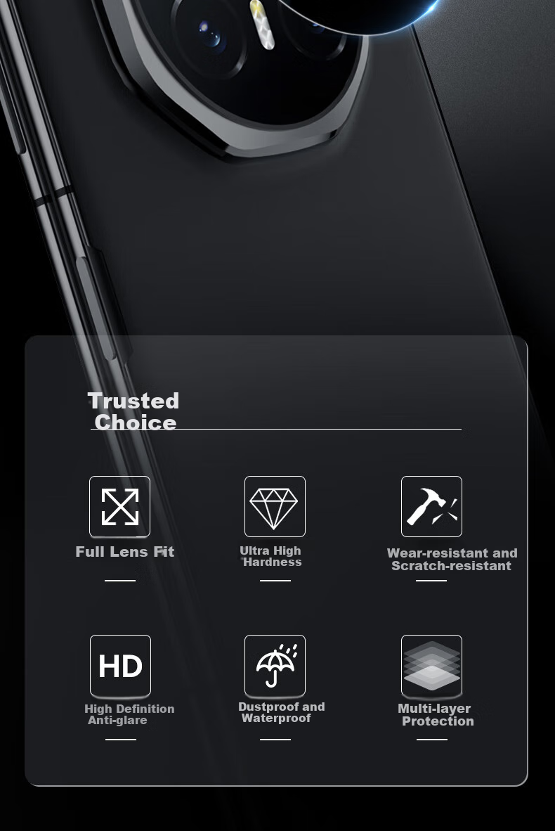BLUEO Honor Magic V6 Camera Lens Protector AR Anti-Reflective Anti-Scratch Dustproof Film 1