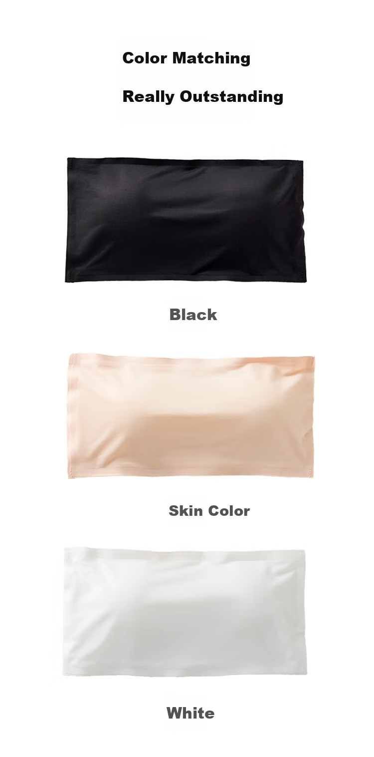 Caramella Bandeau Bra, Anti-Exposure, Non-Slip, Push-Up, Backless, Wireless, Strapless Underwear for Wome 6