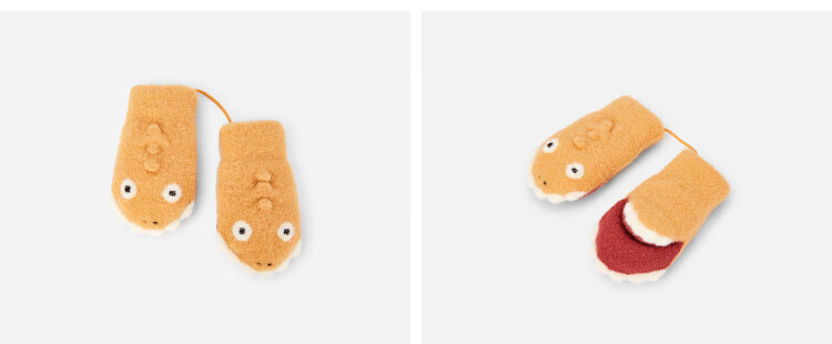 Balabala BalaOne Kids Boys Fleece Lined Mittens 2025 Warm Dinosaur Design Cute 208425162213 2