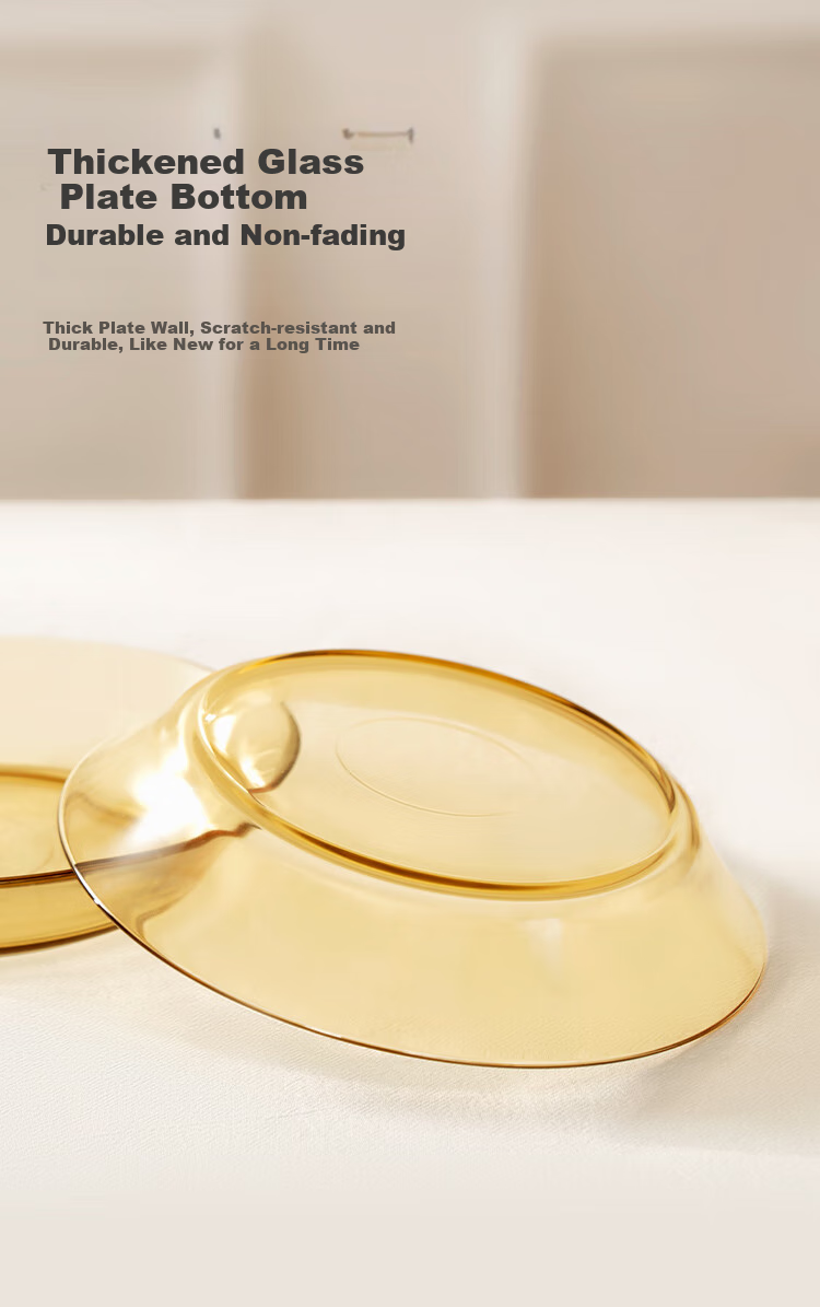 JD Original Plate, Suitable for Steaming And Baking, Noodle Soup Bowl, Salad Bowl, Tableware, Enlarged Diameter 19cm*2 2