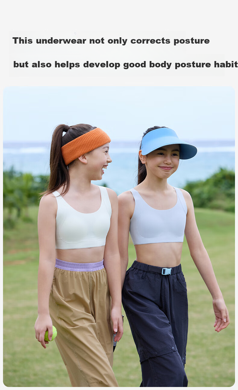 Likeuu Girls' Underwear by Ubras - Adolescent Student Development Children's Underwear with Posture Correction and Skin-Friendly Fabric 9