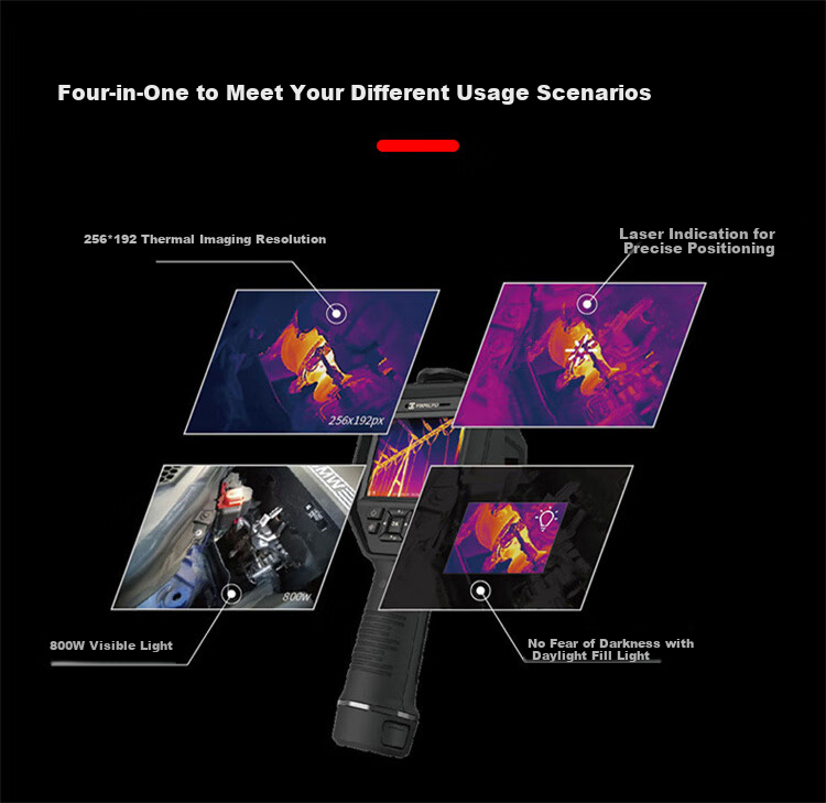 HIKMICRO Thermal Imaging Camera, High-Definition Infrared Thermal Imager, Industrial Temperature Measurement, Power Inspection, Underfloor Heating Leak Detection Device H13PRO 6