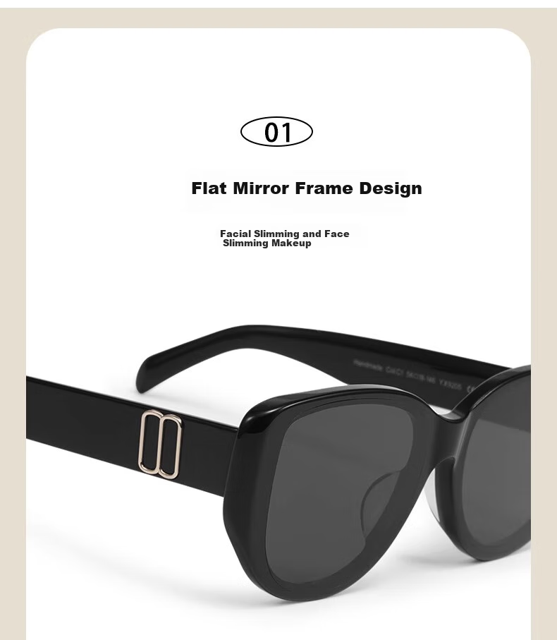GOGOSOON 2025 New Style Retro Sunglasses for Women, Elegant UV400 Anti-UV Large Face Slimming Polarized Sunglasses 4