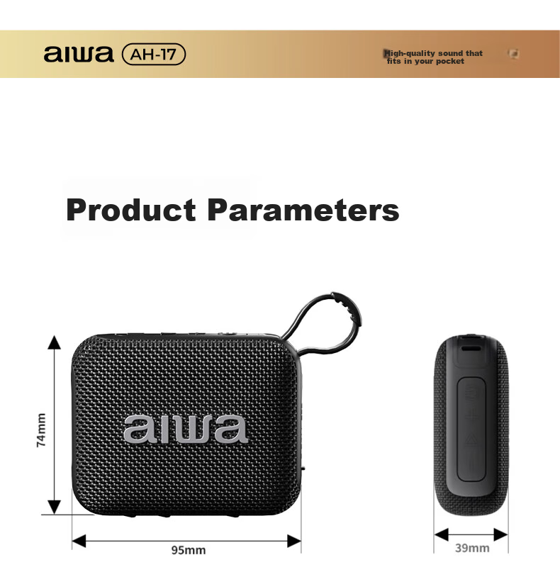 Aiwa AH-17pro Bluetooth Speaker with USB and TF Card Support, Portable Wireless Player for Square Dance, Home Desktop Outdoor Sound System, Purple 27