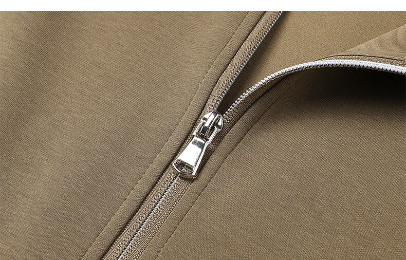 Romon Men's Spring Business Casual Versatile Zip-up Cardigan Executive Jacket Stand Collar Top Coat SL95 Black 2XL 21