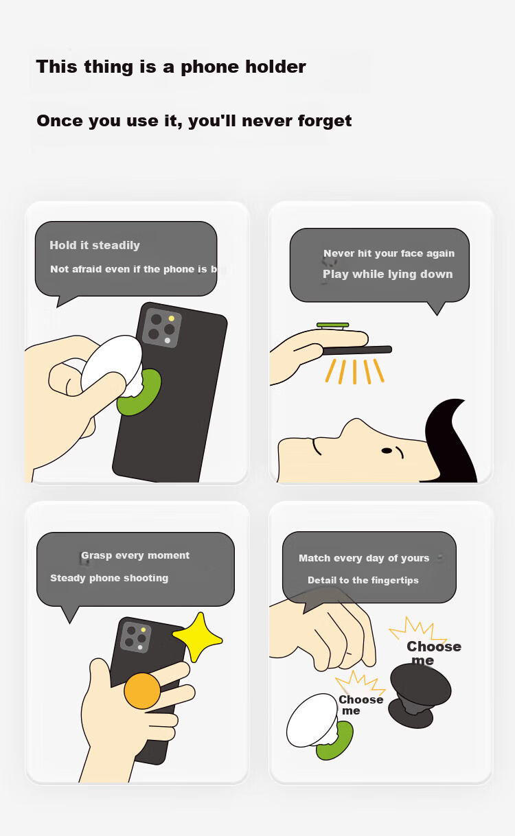 PopSockets [Finger Treasure], PopSockets Bubble Pop Phone Stand, Airbag Retractable Anti-Drop Adhesive Stand Ring Clip, Pine Forest 1