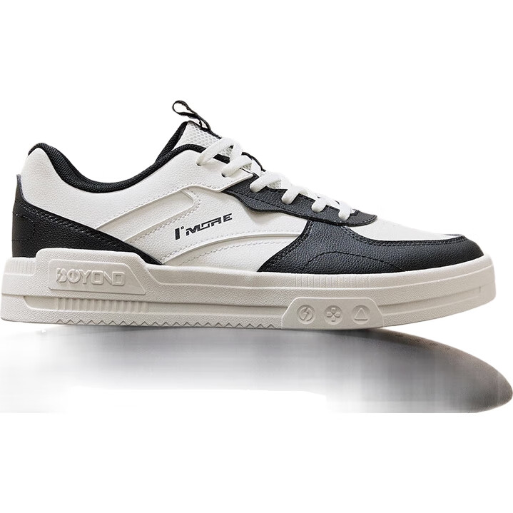Мужские кроссовки 361° Classic Sneakers, натуральная кожа, весна-лето 2025, размер 42, белый/черный