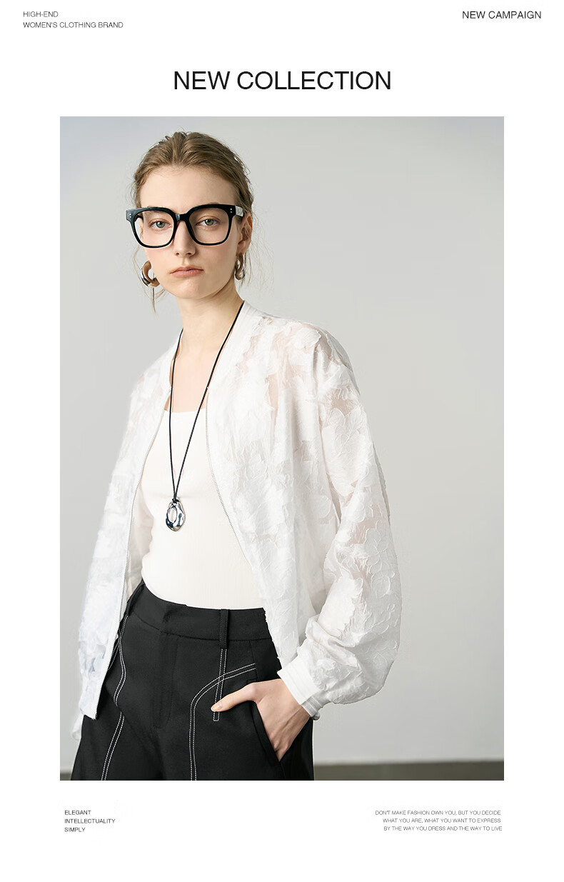 YANYEE White Casual Cardigan for Women Summer 2025 Thin Hollow Crochet Breathable Outerwear White M 12