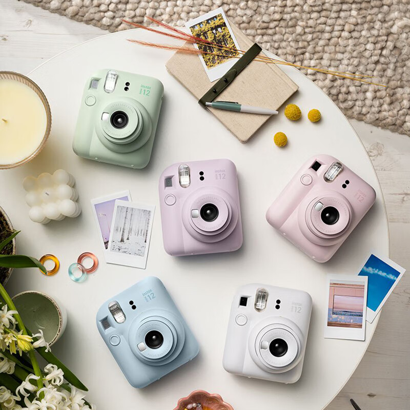 FUJIFILM Instant Camera Mini12 Upgraded Version, Mini13 Instant Camera, One-Step Imaging Photography, Birthday Gift, Mini12, Hydrangea Blue, International Versio