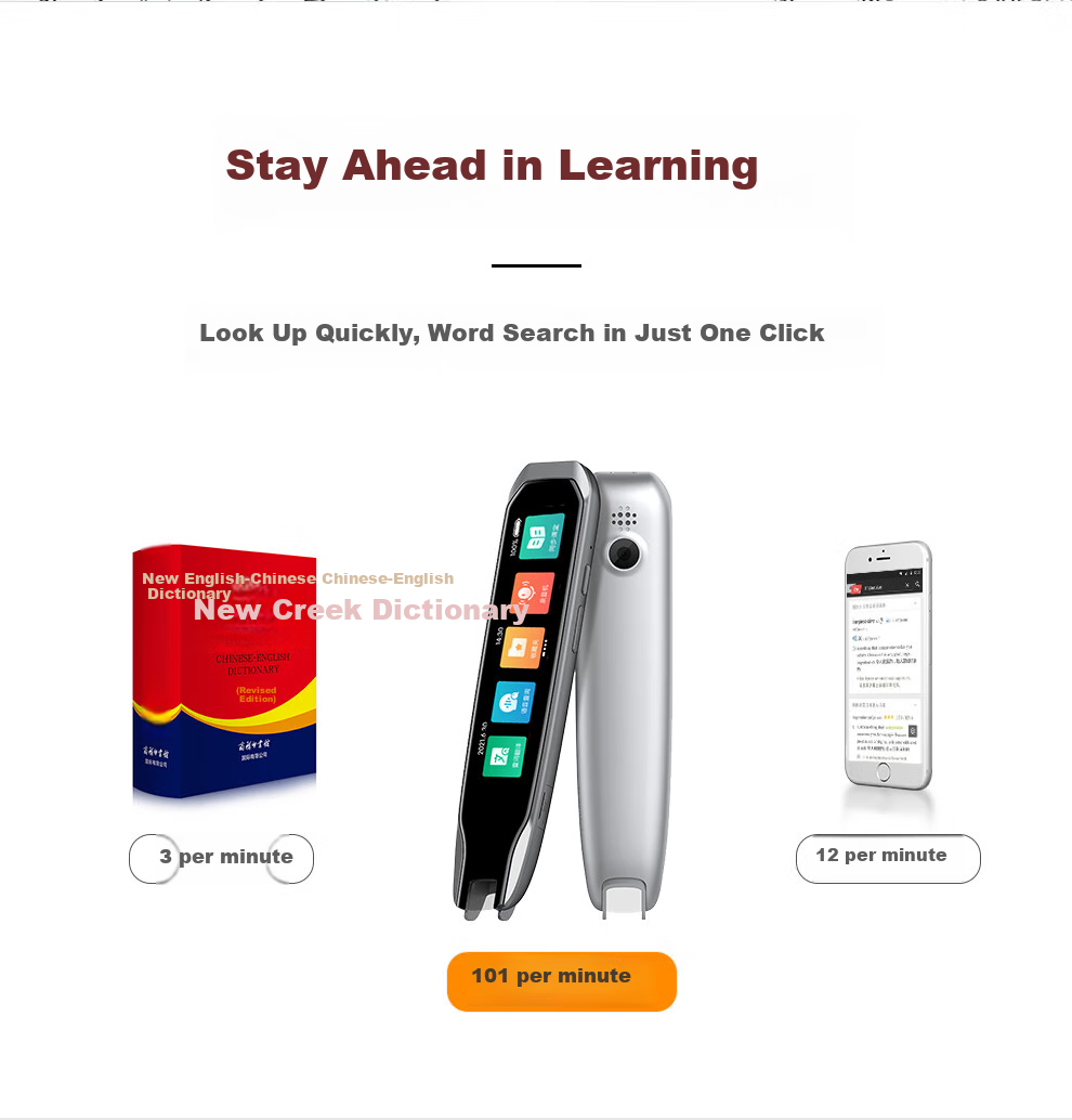 Tangbei English Reading Pen All-Subject Electronic Dictionary Scanning Pen Learning Device for Children Elementary School Middle School High School Students Textbooks Picture Books Reading Translation Pen Gift 5