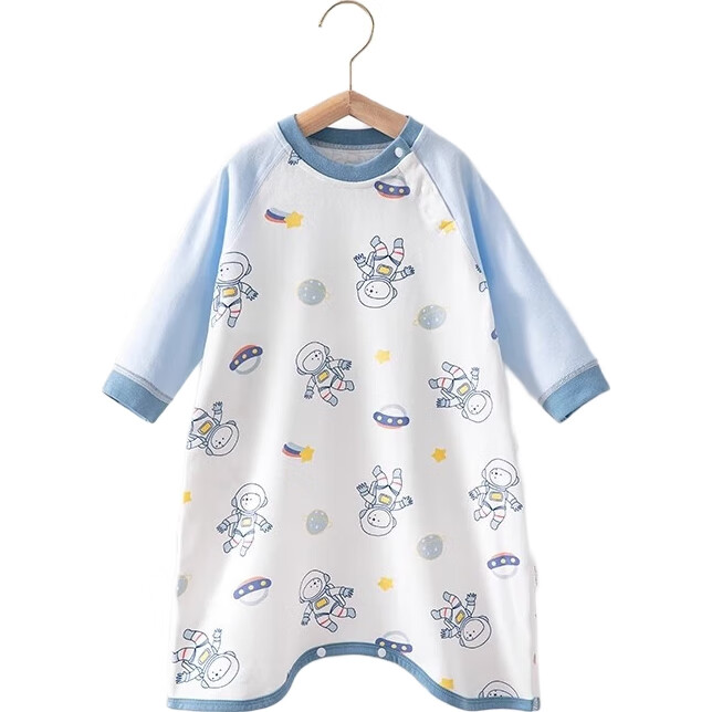 Beitaisi Baby Spring And Autumn New Cotton Pajamas, All-Season Infant Nightgown, Anti-Kick Blanket, Belly Protection, Cold Prevention Sleepwear