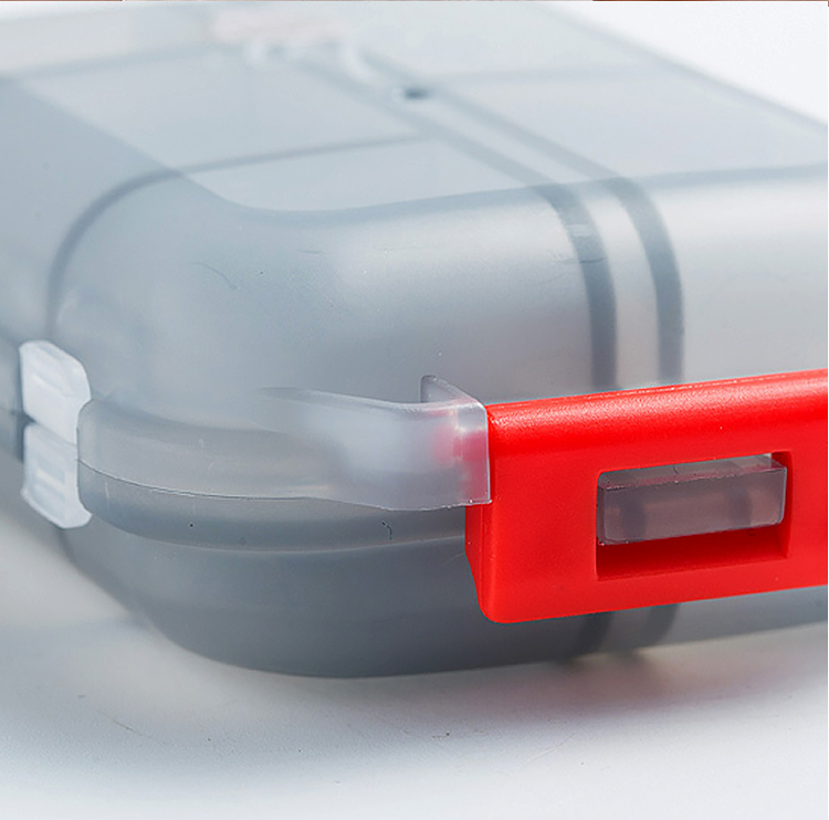 Banzheni Portable Pill Box, Japanese Mini 10-Compartment Small Pill Organizer, Portable Storage Box, Medicine Container, Weekly Travel Personal Pill And Capsule Dispenser, Gray 14